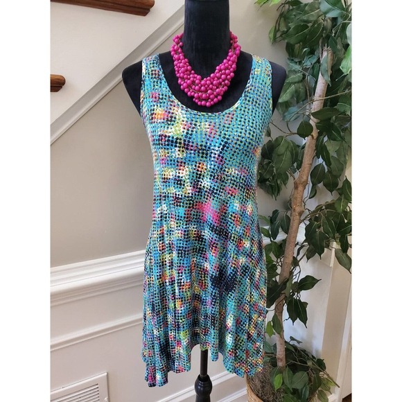 Cabi Women's Multicolor Rayon Scoop Neck Sleeveless Top Blouse Size XS - Picture 1 of 10